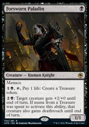 (104) Magic The Gathering Adventures in the Forgotten Realms Single: Forsworn Paladin  Rare