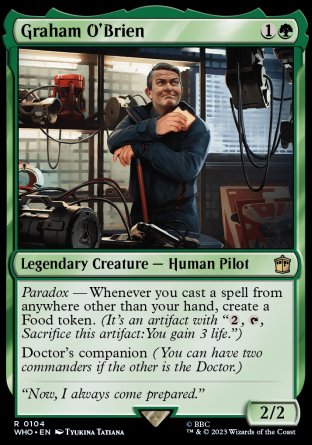 (104) Magic The Gathering Universes Beyond: Doctor Who Single: Graham O'Brien Holo Rare