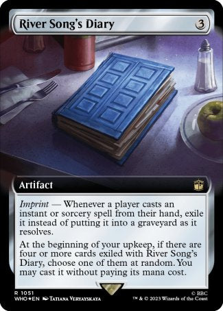 (1051) Magic The Gathering Universes Beyond: Doctor Who: Extras Single: River Song's Diary (V.3)  Rare