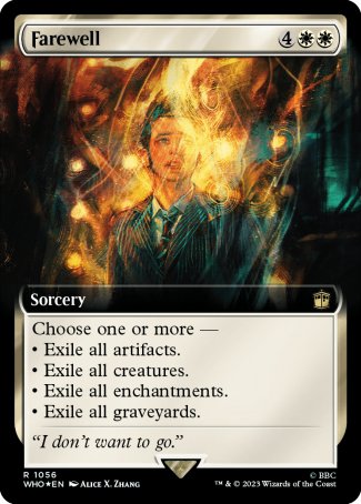 (1056) Magic The Gathering Universes Beyond: Doctor Who: Extras Single: Farewell (V.3) Holo Rare