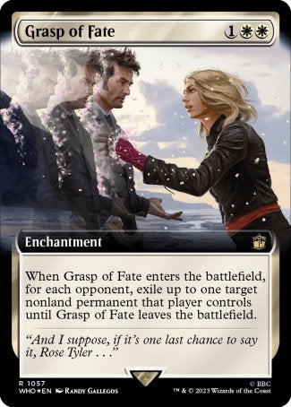 (1057) Magic The Gathering Universes Beyond: Doctor Who: Extras Single: Grasp of Fate (V.3) Holo Rare