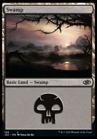 (105) Magic The Gathering Jumpstart 2022 Single: Swamp (V.2)  Land