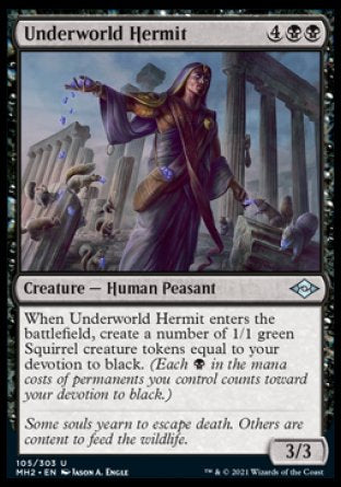 (105) Magic The Gathering Modern Horizons 2 Single: Underworld Hermit Holo Uncommon