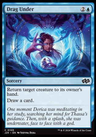 (105) Magic The Gathering Foundations Jumpstart Single: Drag Under  Common