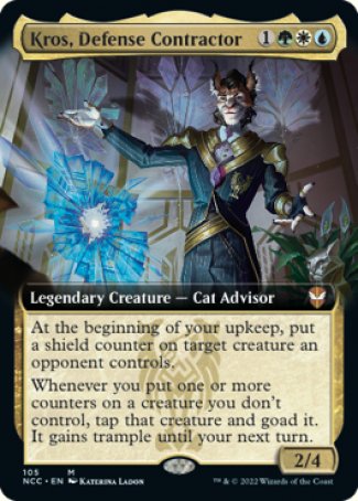 (105) Magic The Gathering Commander: Streets of New Capenna: Extras Single: Kros, Defense Contractor  Mythic
