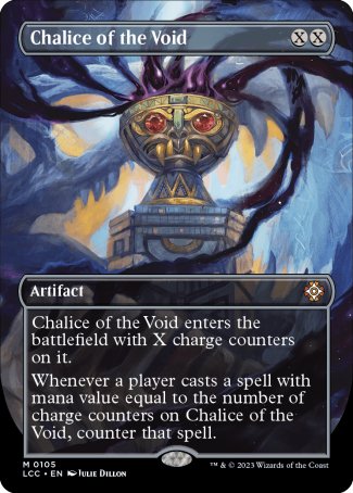 (105) Magic The Gathering Commander: The Lost Caverns of Ixalan: Extras Single: Chalice of the Void Holo Mythic
