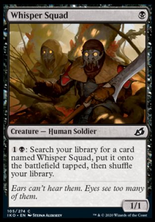 (105/274) Magic The Gathering Ikoria: Lair of Behemoths Single: Whisper Squad Holo Common