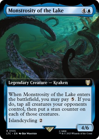 (105) Magic The Gathering Commander: The Lord of the Rings: Tales of Middle-earth: Extras Single: Monstrosity of the Lake  Rare