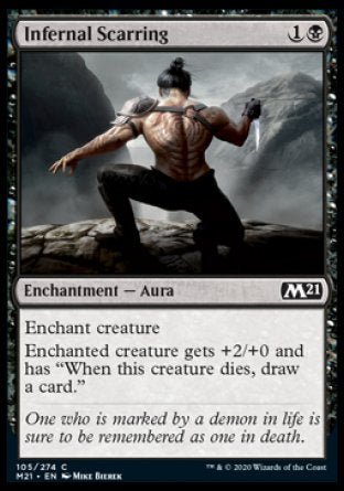 (105) Magic The Gathering Core 2021 Single: Infernal Scarring  Common