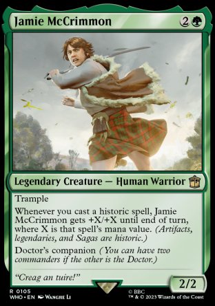 (105) Magic The Gathering Universes Beyond: Doctor Who Single: Jamie McCrimmon Holo Rare