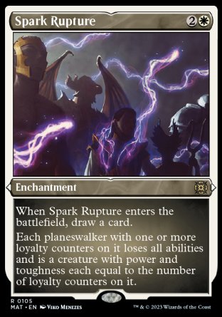 (105) Magic The Gathering March of the Machine: The Aftermath: Extras Single: Spark Rupture (V.2)  Rare