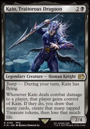 (105) Magic The Gathering Magic: The Gathering - FINAL FANTASY Single: Kain, Traitorous Dragoon Holo Rare