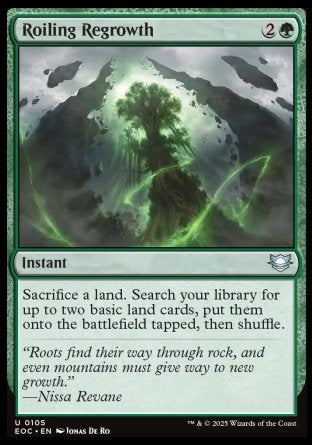 (105) Magic The Gathering Commander: Edge of Eternities Single: Roiling Regrowth  Uncommon