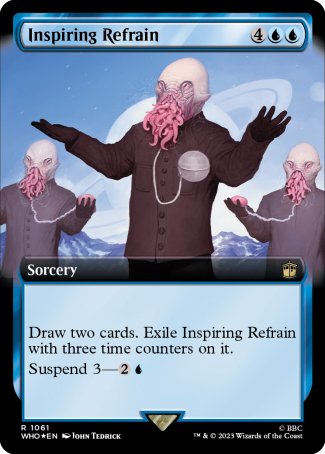 (1061) Magic The Gathering Universes Beyond: Doctor Who: Extras Single: Inspiring Refrain (V.3) Holo Rare