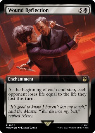 (1062) Magic The Gathering Universes Beyond: Doctor Who: Extras Single: Wound Reflection (V.3)  Rare