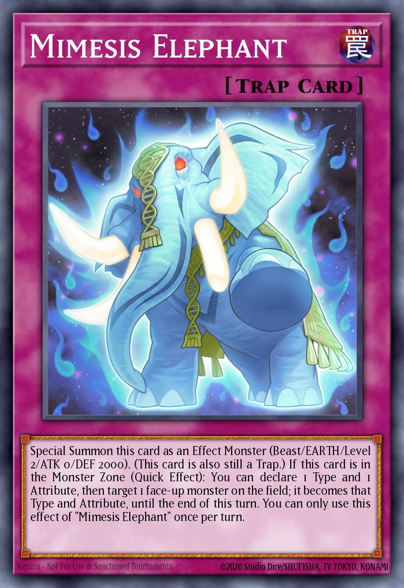 (163) YuGiOh TCG MP24: 25th Anniversary Tin: Dueling Mirrors Single: Mimesis Elephant  Ultra Rare