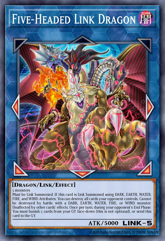 (007) YuGiOh TCG DUOV: Duel Overload Single: Five-Headed Link Dragon  Ultra Rare