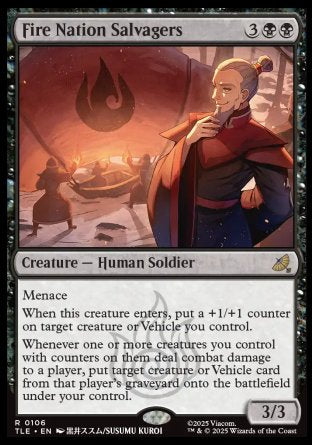 (106) Magic The Gathering Magic: The Gathering | Avatar: The Last Airbender: Eternal Single: Fire Nation Salvagers (V.1)  Rare