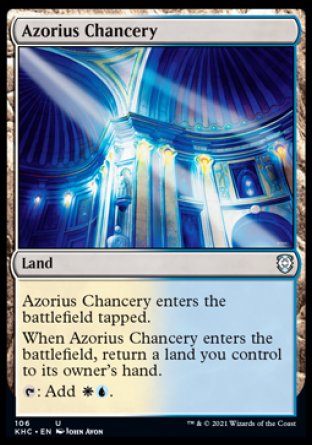 (106) Magic The Gathering Commander: Kaldheim Single: Azorius Chancery Holo Uncommon