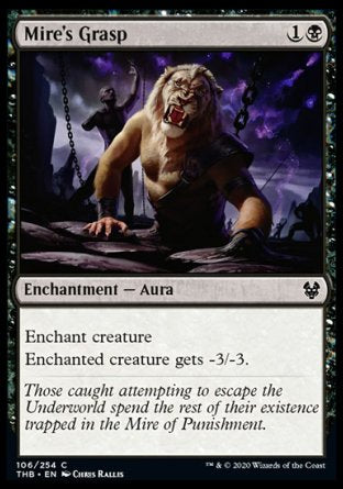 (106/254) Magic The Gathering Theros Beyond Death Single: Mire's Grasp  Common