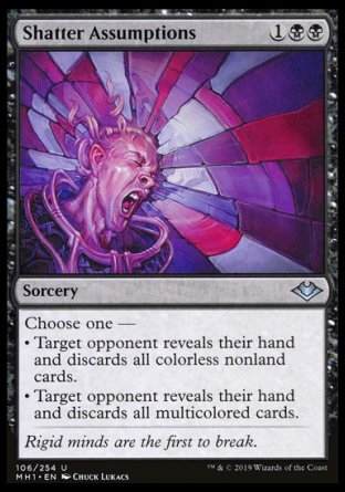(106/254) Magic The Gathering Modern Horizons Single: Shatter Assumptions  Uncommon