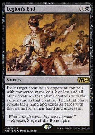 (106/280) Magic The Gathering Core 2020 Single: Legion's End  Rare
