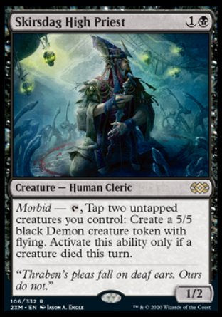 (106/332) Magic The Gathering Double Masters Single: Skirsdag High Priest  Rare