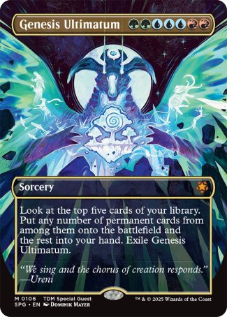 (106) Magic The Gathering Special Guests Single: Genesis Ultimatum Holo Mythic