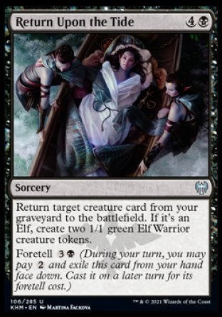 (106/285) Magic The Gathering Kaldheim Single: Return Upon the Tide Holo Uncommon