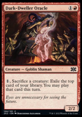 (106) Magic The Gathering Double Masters 2022 Single: Dark-Dweller Oracle  Common