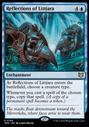 (106) Magic The Gathering Commander: Wilds of Eldraine Single: Reflections of Littjara  Rare