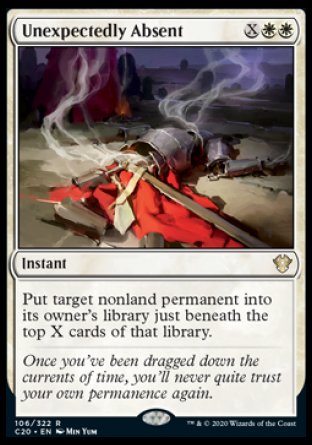 (106/322) Magic The Gathering Commander: Ikoria Single: Unexpectedly Absent  Rare