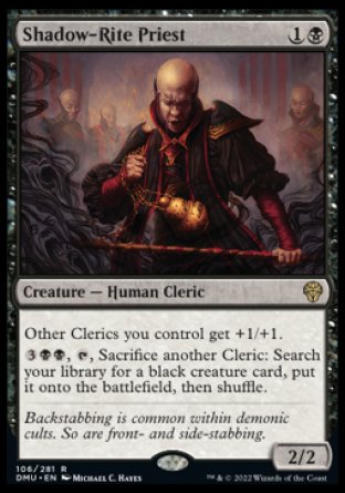 (106) Magic The Gathering Dominaria United Single: Shadow-Rite Priest Holo Rare
