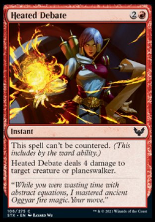(106) Magic The Gathering Strixhaven: School of Mages Single: Heated Debate  Common
