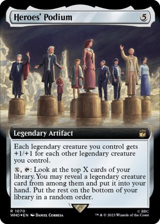 (1070) Magic The Gathering Universes Beyond: Doctor Who: Extras Single: Heroes' Podium (V.3)  Rare