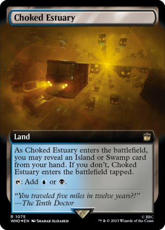 (1075) Magic The Gathering Universes Beyond: Doctor Who: Extras Single: Choked Estuary (V.3)  Rare