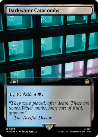 (1078) Magic The Gathering Universes Beyond: Doctor Who: Extras Single: Darkwater Catacombs (V.3)  Rare