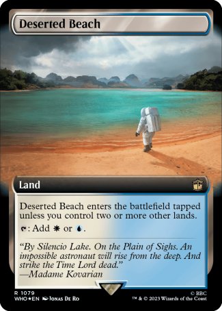 (1079) Magic The Gathering Universes Beyond: Doctor Who: Extras Single: Deserted Beach (V.3)  Rare