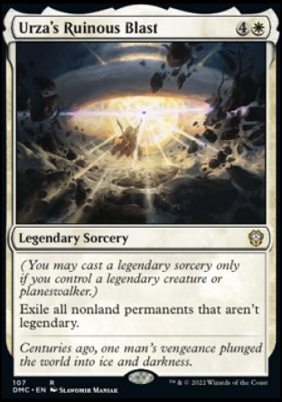 (107) Magic The Gathering Commander: Dominaria United Single: Urza's Ruinous Blast  Rare