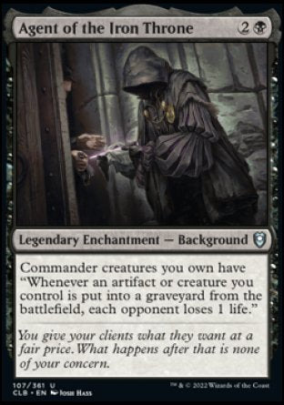 (107) Magic The Gathering Commander Legends: Battle for Baldur's Gate Single: Agent of the Iron Throne  Uncommon