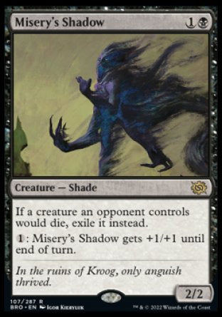 (107) Magic The Gathering The Brothers' War Single: Misery's Shadow  Rare