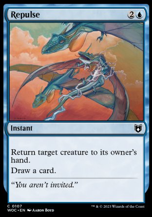 (107) Magic The Gathering Commander: Wilds of Eldraine Single: Repulse  Common