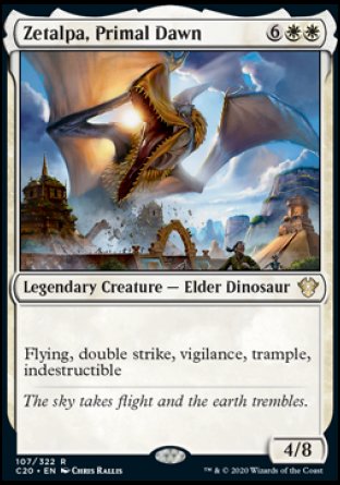 (107/322) Magic The Gathering Commander: Ikoria Single: Zetalpa, Primal Dawn  Rare