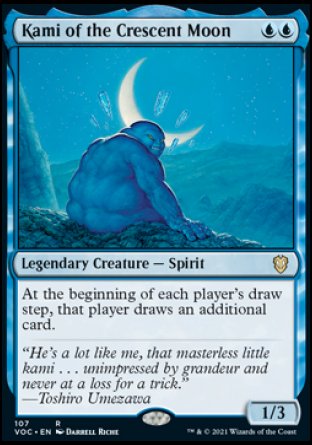 (107) Magic The Gathering Commander: Innistrad: Crimson Vow Single: Kami of the Crescent Moon  Rare