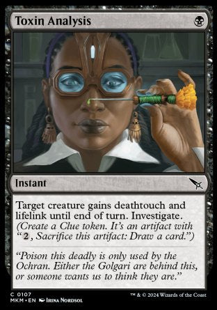 (107) Magic The Gathering Murders at Karlov Manor Single: Toxin Analysis  Common