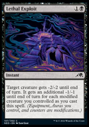 (107) Magic The Gathering Kamigawa: Neon Dynasty Single: Lethal Exploit Holo Common