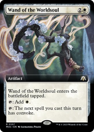 (107) Magic The Gathering Commander: March of the Machine: Extras Single: Wand of the Worldsoul  Rare