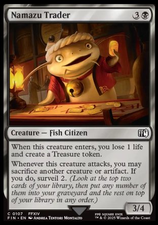 (107) Magic The Gathering Magic: The Gathering - FINAL FANTASY Single: Namazu Trader  Common
