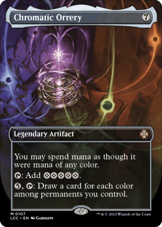 (107) Magic The Gathering Commander: The Lost Caverns of Ixalan: Extras Single: Chromatic Orrery Holo Mythic
