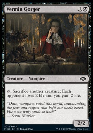 (107) Magic The Gathering Modern Horizons 2 Single: Vermin Gorger  Common